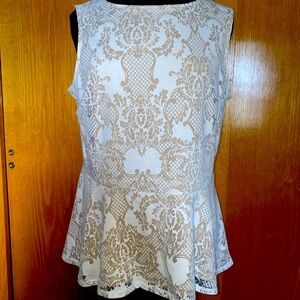 Elegant Cream Sleeveless Top